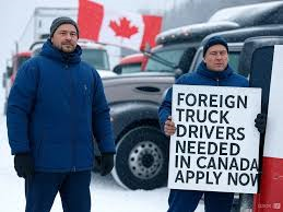 $80K Canada Truck Driver Jobs With Visa Sponsorship for Foreigners